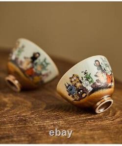 100cc China JingDeZhen Hand Drawing 12 zodiac master tea cup beauty ceramic cup
