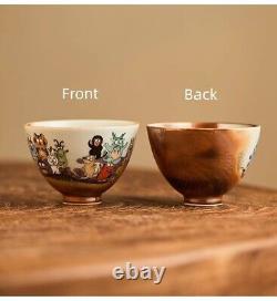 100cc China JingDeZhen Hand Drawing 12 zodiac master tea cup beauty ceramic cup
