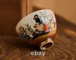 100cc China JingDeZhen Hand Drawing 12 zodiac master tea cup beauty ceramic cup