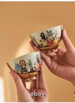 100cc China JingDeZhen Hand Drawing 12 zodiac master tea cup beauty ceramic cup