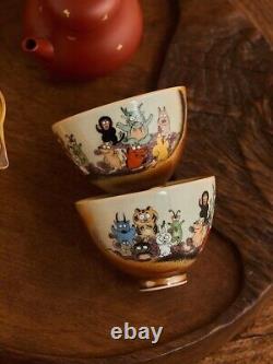 100cc China JingDeZhen Hand Drawing 12 zodiac master tea cup beauty ceramic cup