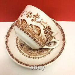 10 sets Vtg 1921 Furnival's Quail pattern teacup saucer made in England transfer