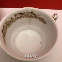 10 sets Vtg 1921 Furnival's Quail pattern teacup saucer made in England transfer