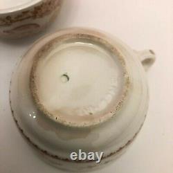 10 sets Vtg 1921 Furnival's Quail pattern teacup saucer made in England transfer