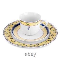 14pc Blueberry Czech Porcelain Tea Service Set European Tea Set Thun Teaset 14/6