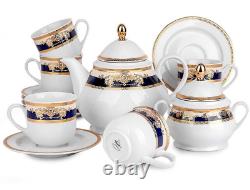 14pc Marie Antoinette Luxury Porcelain Czech Tea Service Set European Tea Set