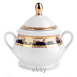 14pc Marie Antoinette Luxury Porcelain Czech Tea Service Set European Tea Set