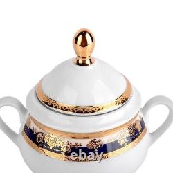 14pc Marie Antoinette Luxury Porcelain Czech Tea Service Set European Tea Set