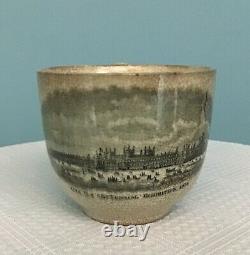 1776 U. S. Centennial Exhibition 1876 Coxon & Co, Stone China Tea Cup & Saucer