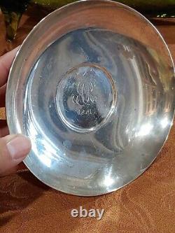 1881 TIFFANY & CO STERLING EXECUTIVE CUP SAUCER Coffee Tea Mug 355 grams