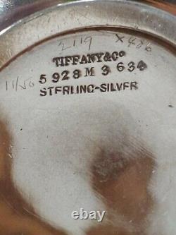 1881 TIFFANY & CO STERLING EXECUTIVE CUP SAUCER Coffee Tea Mug 355 grams