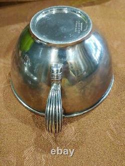 1881 TIFFANY & CO STERLING EXECUTIVE CUP SAUCER Coffee Tea Mug 355 grams