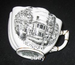 1898 Americana Historic Rare Antique Emerson Foley Tea Cup & Scallop Saucer