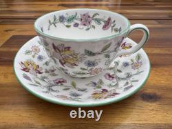 18pcs Assorted English Fine Bone China Tea Cups & Saucers, Floral Multicolor EUC