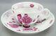 18th Century Wallendorf Germany Hand Painted Puce Strawflower Tea Cup & Saucer D