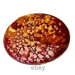 19 c Antique Staffordshire China Pink Oil Spot Luster Tea Bowl & Saucer Staples