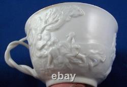 19thC Doccia Ginori Porcelain Blanc de Chine Tea Cup & Saucer Porcellana Italian