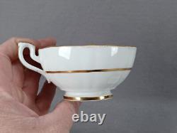 19th Century British Hand Painted Floral Cobalt & Gold Tea Cup & Saucer B