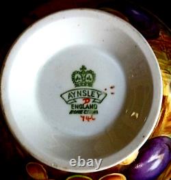 1 (One) AYNSLEY ORCHARD GOLD Porcelain Tea Cup, Saucer & Luncheon Plate D. Jones