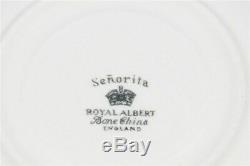 1-Royal Albert England SENORITA Tea Cup & Saucer Black Lace Pink (6 Available)