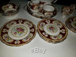 24 EUC Royal Albert England Bone China Lady Hamilton Tea Cup Saucer Serving Bowl