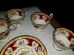 24 EUC Royal Albert England Bone China Lady Hamilton Tea Cup Saucer Serving Bowl