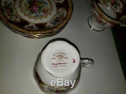 24 EUC Royal Albert England Bone China Lady Hamilton Tea Cup Saucer Serving Bowl