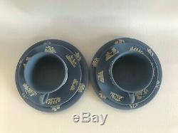 2 Blue Wedgwood jasperware Tea Cup/Saucer/ Side plate in excellent condition