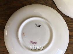 4 Stunning Sets Antique c1905 Tiffany of NY Teacups & Saucers Cauldon of England