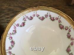 4 Stunning Sets Antique c1905 Tiffany of NY Teacups & Saucers Cauldon of England