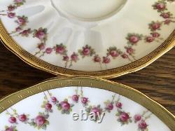 4 Stunning Sets Antique c1905 Tiffany of NY Teacups & Saucers Cauldon of England