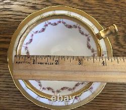 4 Stunning Sets Antique c1905 Tiffany of NY Teacups & Saucers Cauldon of England