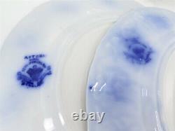 4 Tea Cups & Saucers Johnson Bros. Astoria Brooklyn Pattern 1890s Semi-Porcelain