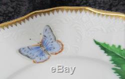 5 Pc Anna Weatherley Green Leaf Porcelain Place Setting Plates, Tea Cup & Saucer