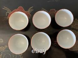 6 Antique Chinese Tea Cup