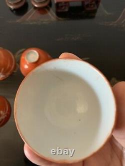 6 Antique Chinese Tea Cup