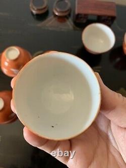 6 Antique Chinese Tea Cup