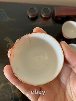 6 Antique Chinese Tea Cup