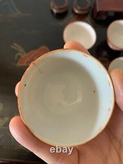 6 Antique Chinese Tea Cup
