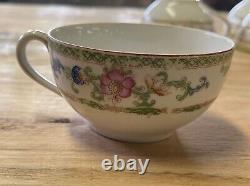 (6) Antique Noritake Nippon Tea Cups & Saucer Floral Pattern (2 extra Saucers)