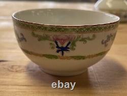 (6) Antique Noritake Nippon Tea Cups & Saucer Floral Pattern (2 extra Saucers)