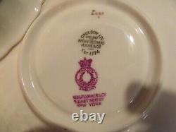 (6) Antique Royal Cauldon Stoke On Trent Gilt Border Bone China Teacups Mint