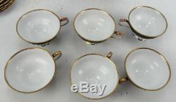 6 RW Bavaria Rudolph Wachter Porcelain Tea Cups & Saucers