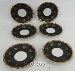 6 RW Bavaria Rudolph Wachter Porcelain Tea Cups & Saucers