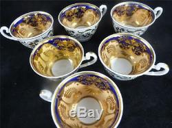 6 SETS C1830 ANTIQUE RIDGWAY PORCELAIN TRIO TEA COFFEE CUP & SAUCERS P. 2/1088 b