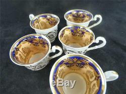 6 SETS C1830 ANTIQUE RIDGWAY PORCELAIN TRIO TEA COFFEE CUP & SAUCERS P. 2/1088 b