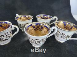 6 SETS C1830 ANTIQUE RIDGWAY PORCELAIN TRIO TEA COFFEE CUP & SAUCERS P. 2/1088 b