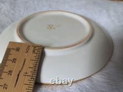 6 set GREECE 24 K Gold TEA CUP & SAUCER Greek Mythology Gold White 6 Cups