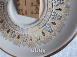 6 set GREECE 24 K Gold TEA CUP & SAUCER Greek Mythology Gold White 6 Cups