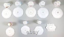 8 Mixed Patterns SHELLEY Dainty Shape Cup & Saucer Sets Coffee, Tea, Demitasse